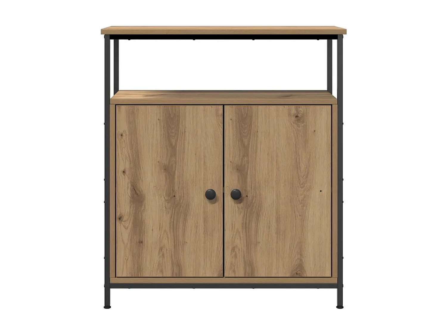 Buffet chêne artisanal 70x30x80 cm bois d'ingénierie