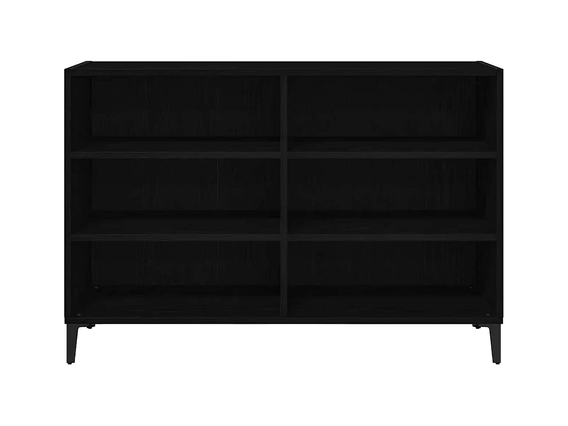 Buffet Noir 103.5 x 35 x 70 cm Bois d'ingénierie