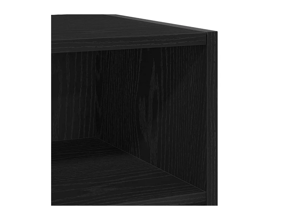 Buffet Noir 103.5 x 35 x 70 cm Bois d'ingénierie