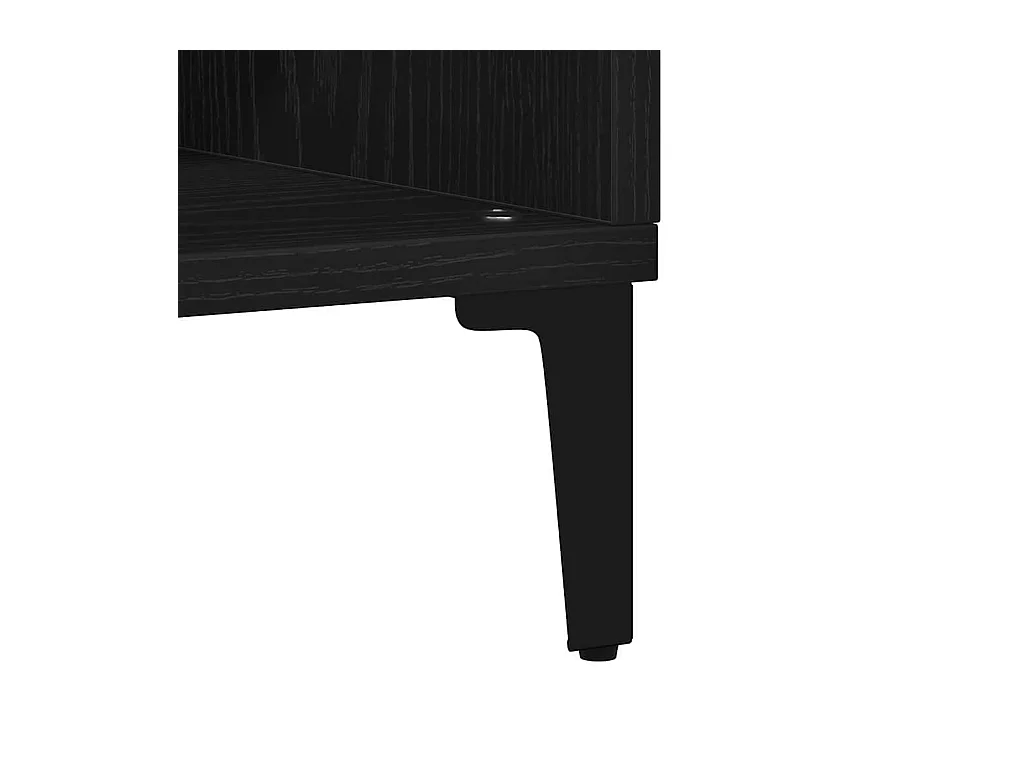Buffet Noir 103.5 x 35 x 70 cm Bois d'ingénierie