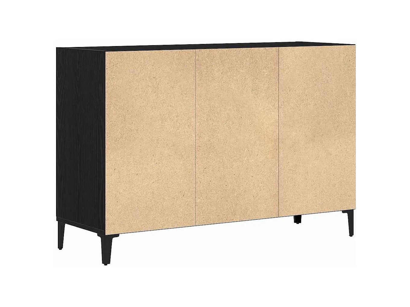 Dressoir Zwart 103,5 x 35 x 70 cm Bewerkt hout