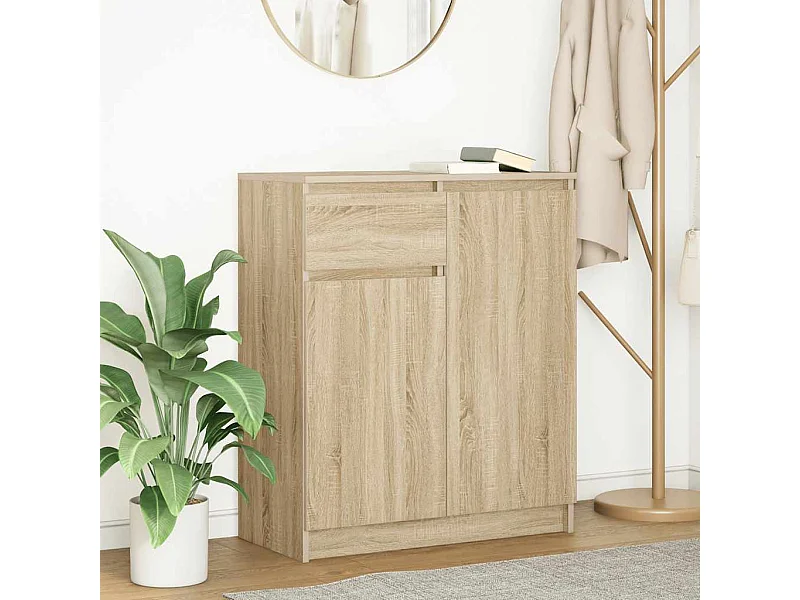 Buffet avec tiroir chêne sonoma 71x35x84 cm bois d'ingénierie