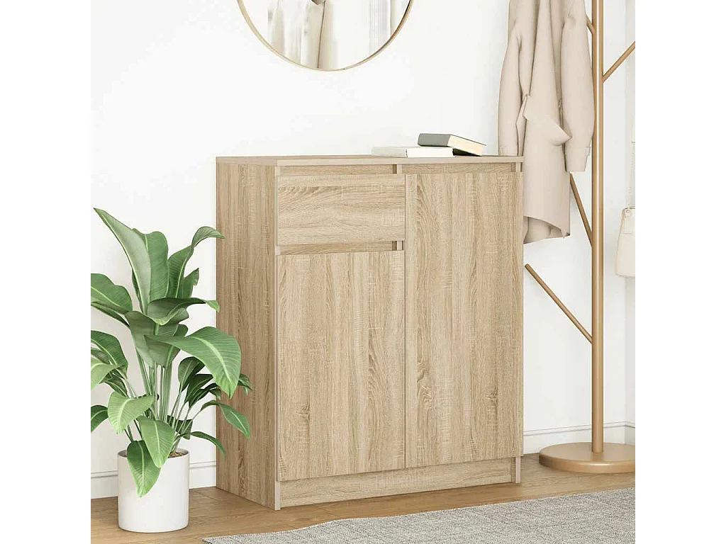 Buffet avec tiroir chêne sonoma 71x35x84 cm bois d'ingénierie