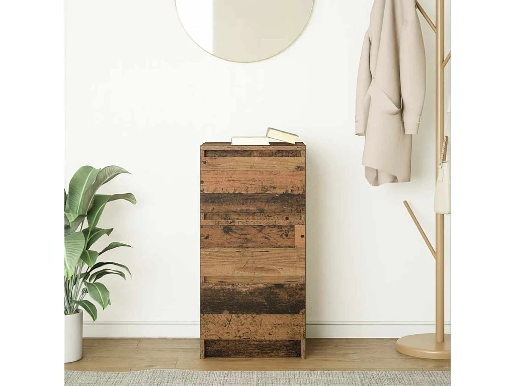 Buffet vieux bois 37,5x35x76 cm bois d'ingénierie