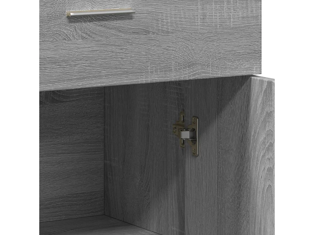 Buffets 2 pièces sonoma gris 60x30x84 cm bois d'ingénierie