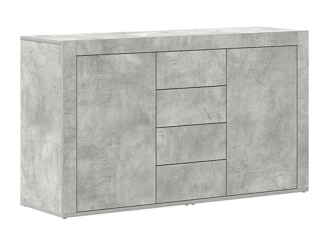 Buffet Gris béton 120 x 36 x 69 cm Bois d'ingénierie