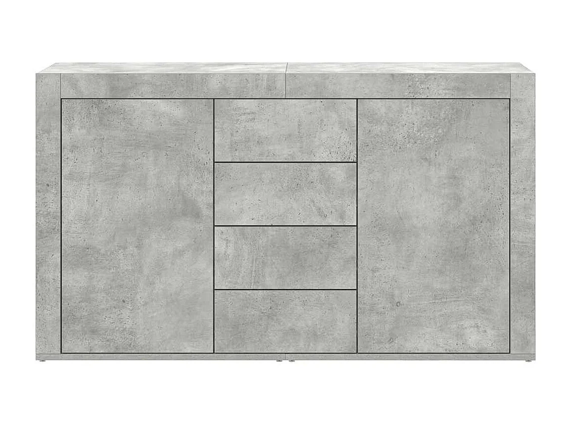 Buffet Gris béton 120 x 36 x 69 cm Bois d'ingénierie