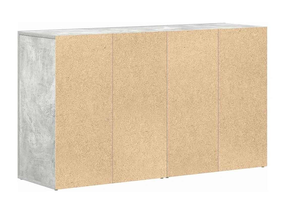 Buffet Gris béton 120 x 36 x 69 cm Bois d'ingénierie