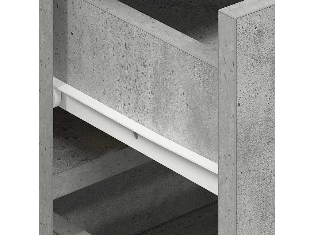 Buffet Gris béton 120 x 36 x 69 cm Bois d'ingénierie