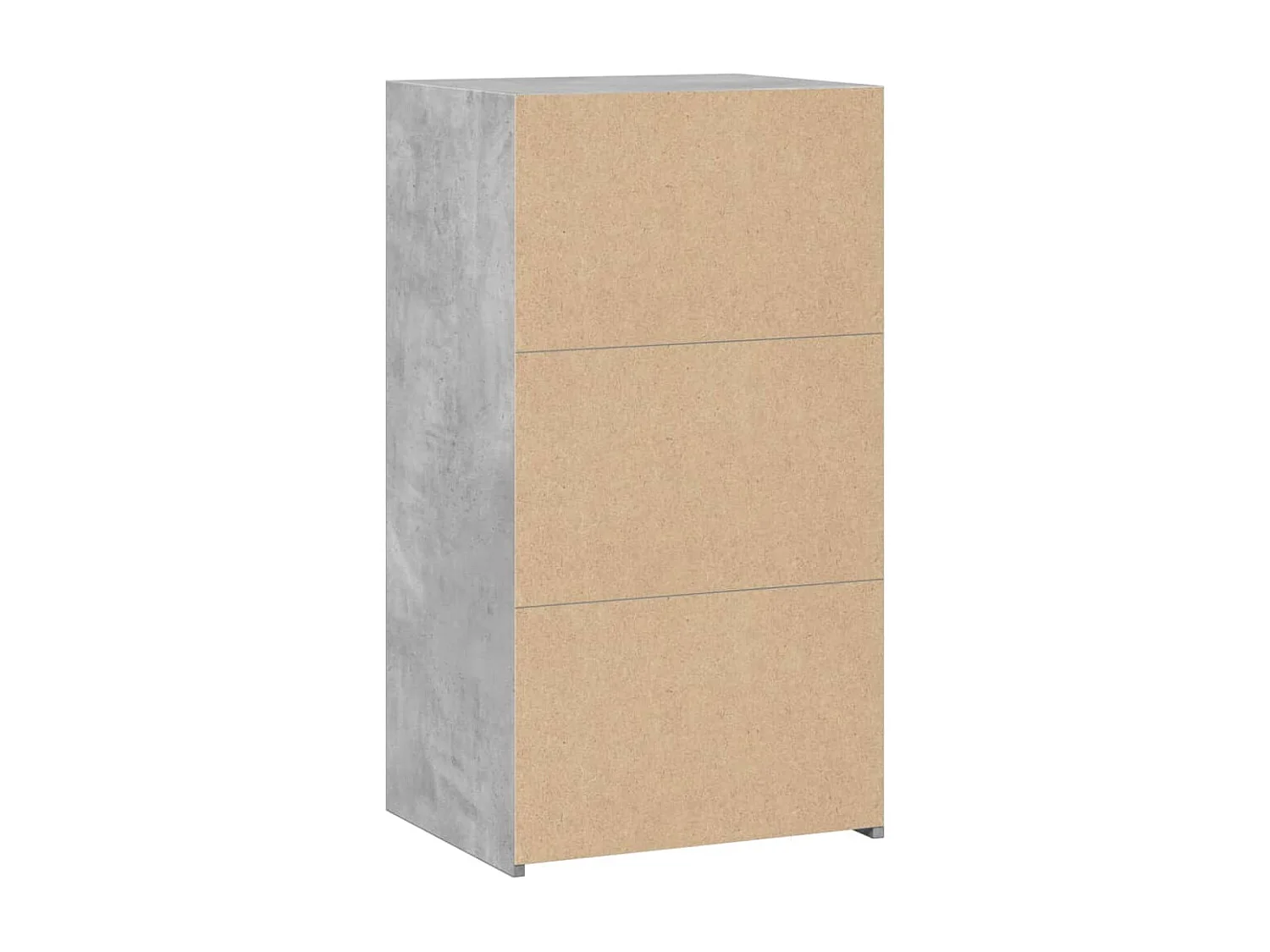 Buffet gris béton 50x41x93 cm bois d'ingénierie