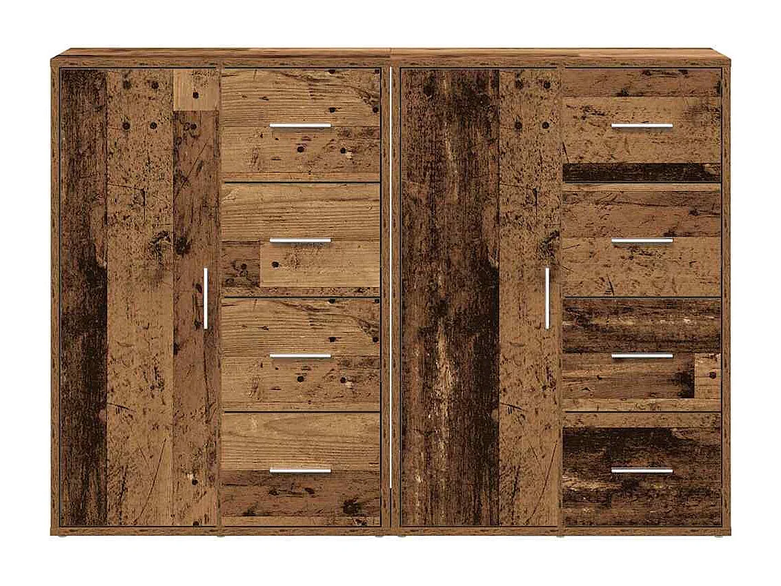 Buffets 2 pièces Bois ancien 60 x 31 x 84 cm Bois d'ingénierie