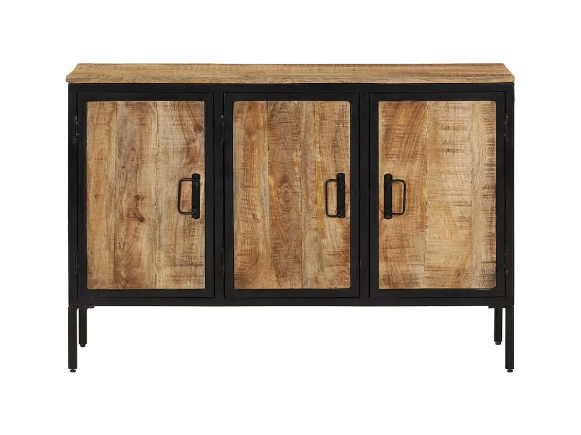 Buffet 105x35x70 cm bois de manguier brut massif