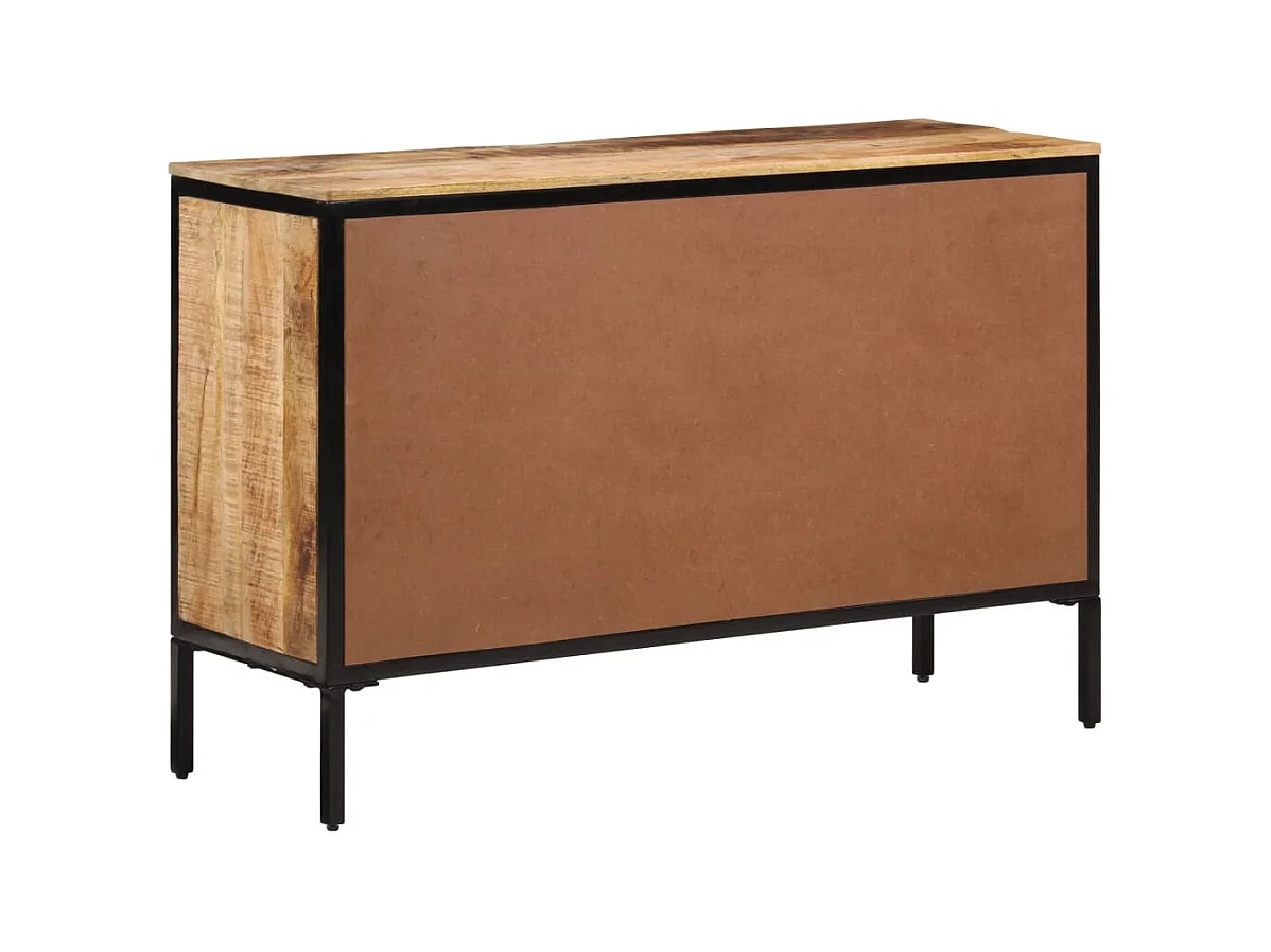 Buffet 105x35x70 cm bois de manguier brut massif