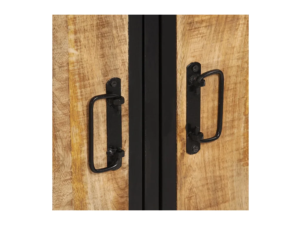 Buffet 105x35x70 cm bois de manguier brut massif