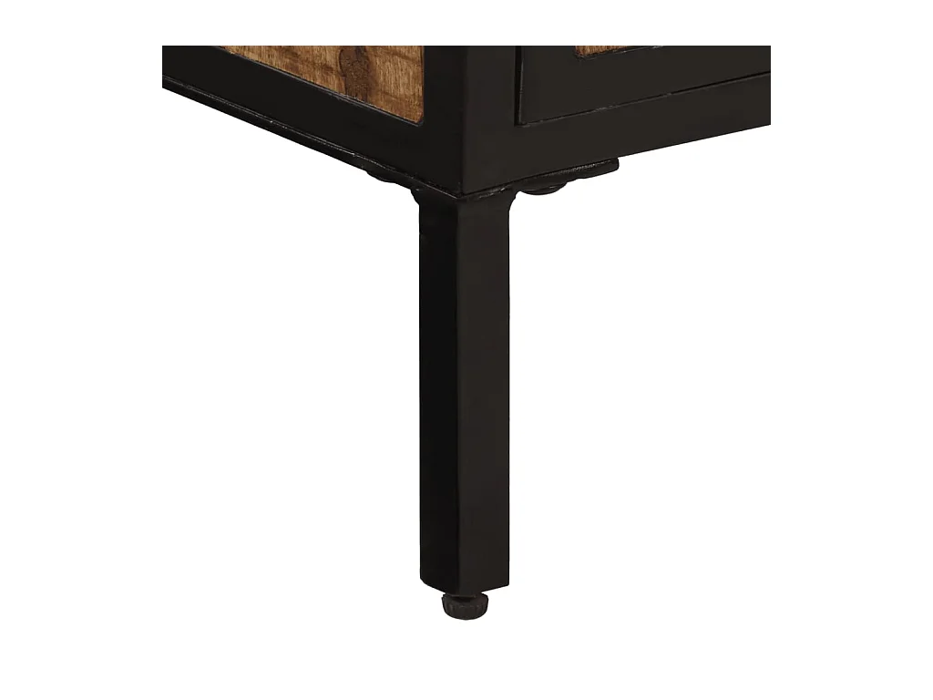 Buffet 105x35x70 cm bois de manguier brut massif