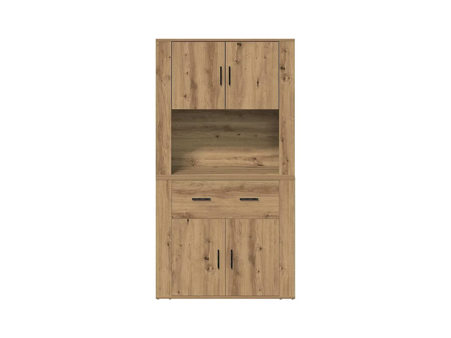 Highboard Roble artisan 80 x 33 x 150 cm Madera contrachapada