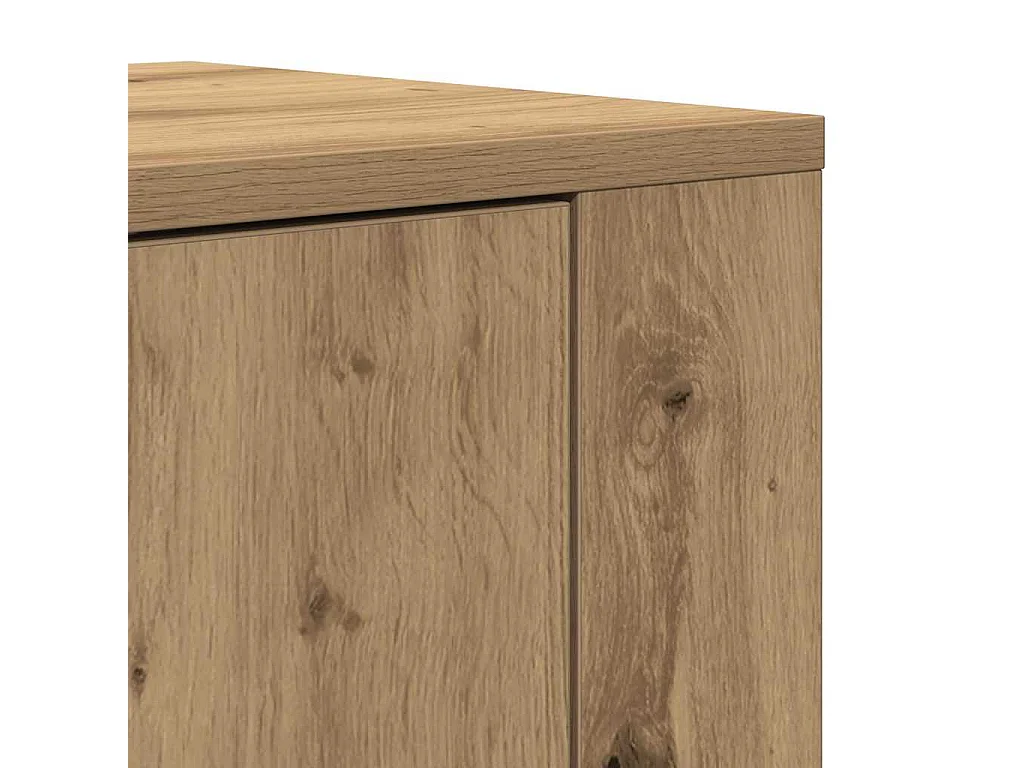 Highboard Roble artisan 80 x 33 x 150 cm Madera contrachapada