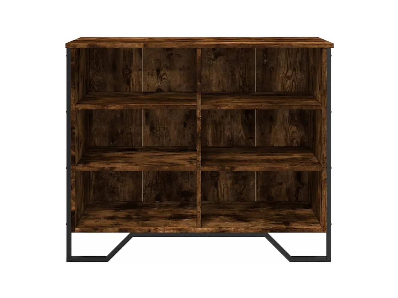 Buffet chêne fumé 91x35,5x74,5 cm bois d'ingénierie