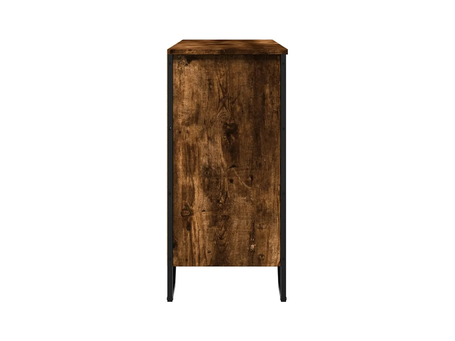 Buffet chêne fumé 91x35,5x74,5 cm bois d'ingénierie