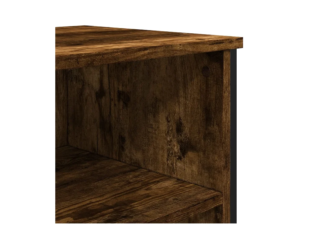 Buffet chêne fumé 91x35,5x74,5 cm bois d'ingénierie