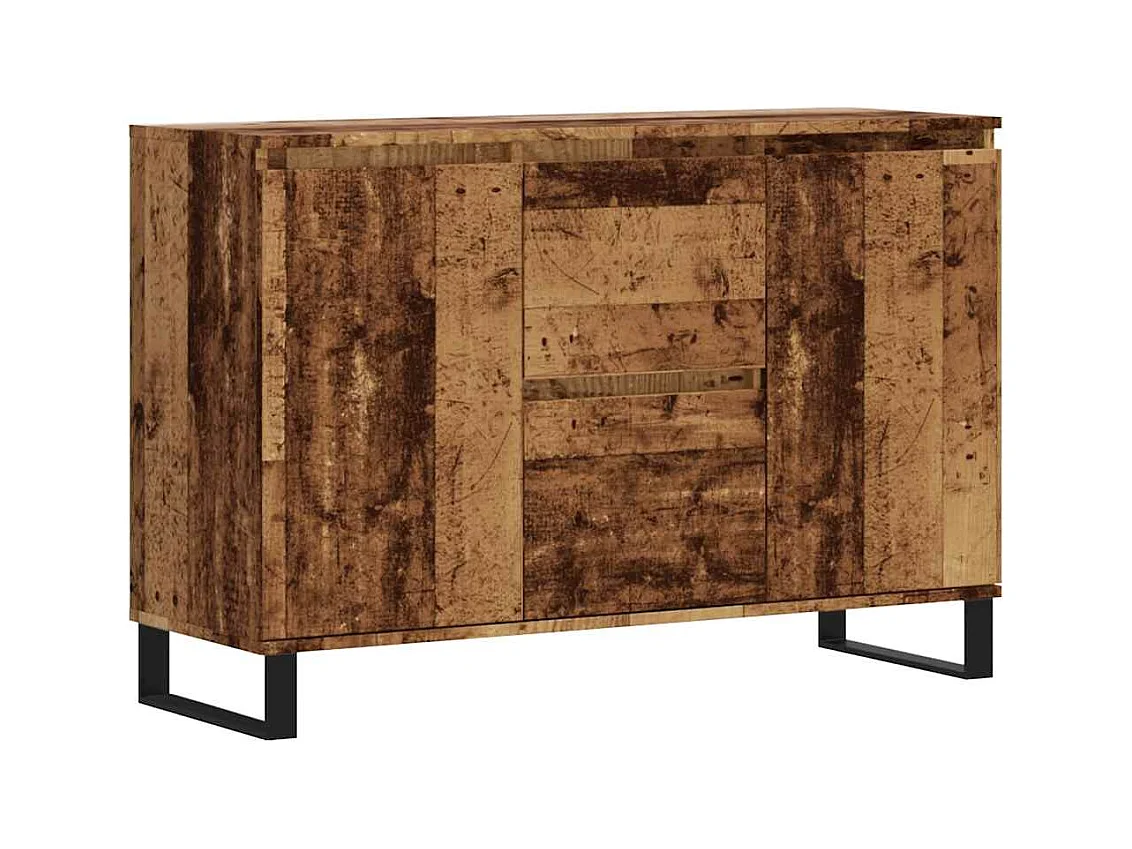 Buffet vieux bois 101,5x35x70 cm bois d’ingénierie