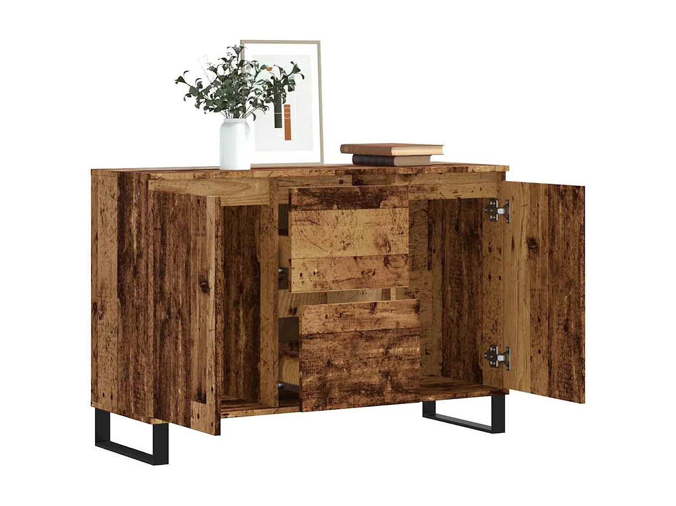 Aparador 101,5x35x70 cm derivados de madeira madeira velha