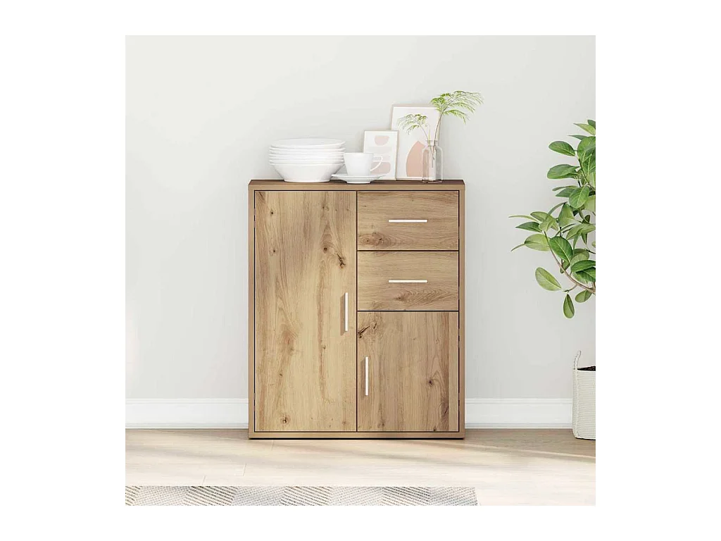 Vitrina Roble artisan 60 x 31 x 70 cm Madera contrachapada