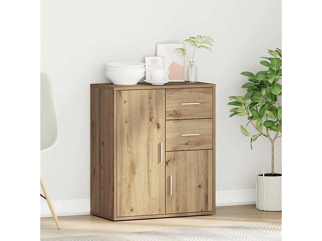 Vitrina Roble artisan 60 x 31 x 70 cm Madera contrachapada