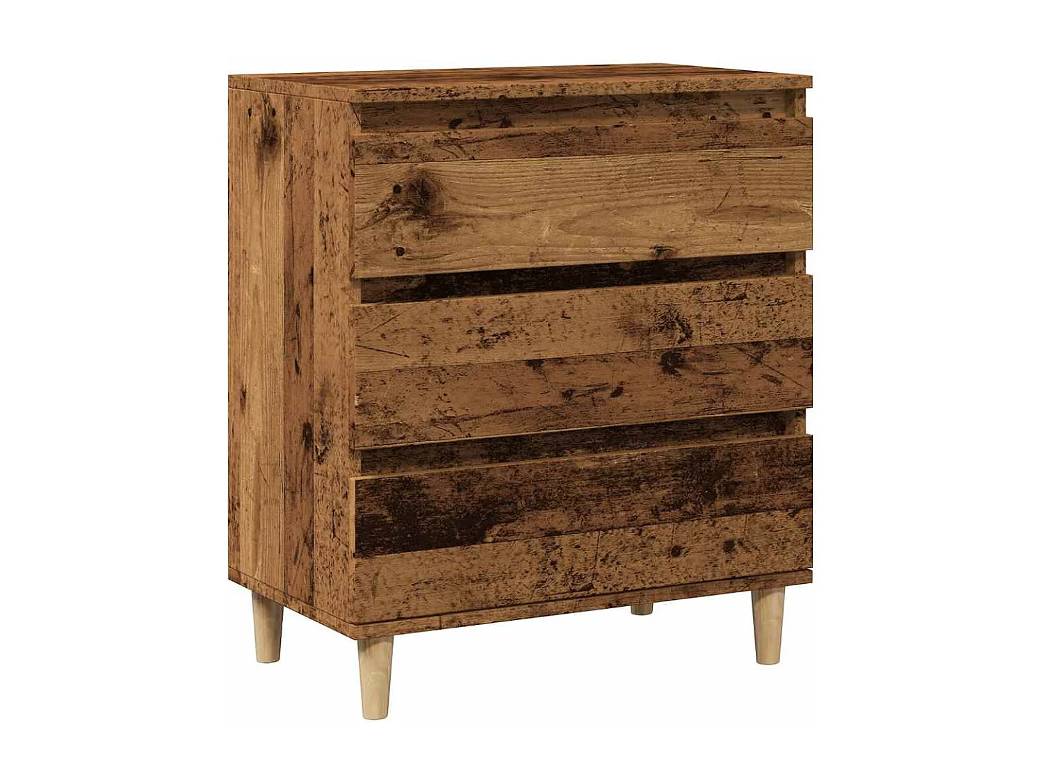 Buffet vieux bois 60x35x70 cm bois d'ingénierie