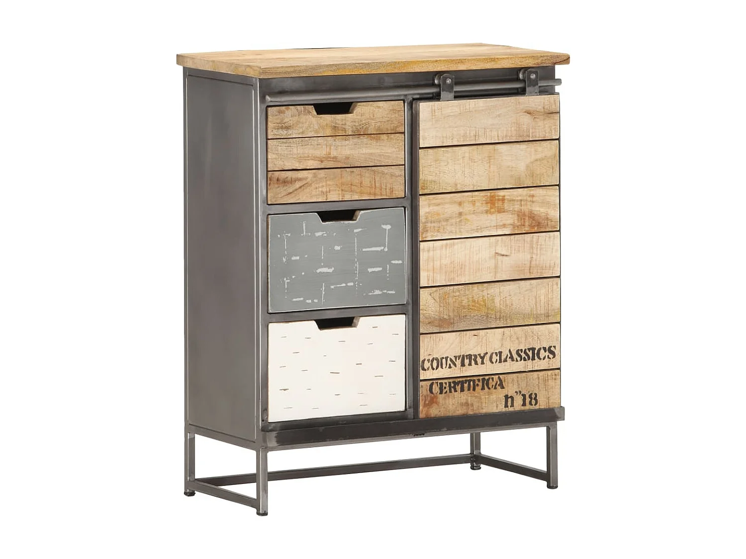 Buffet 60 x 30 x 70 cm Bois de manguier massif