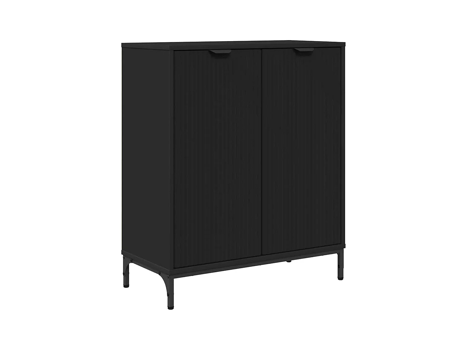 Buffet Noir 69,5 x 33 x 82 cm Bois d'ingénierie