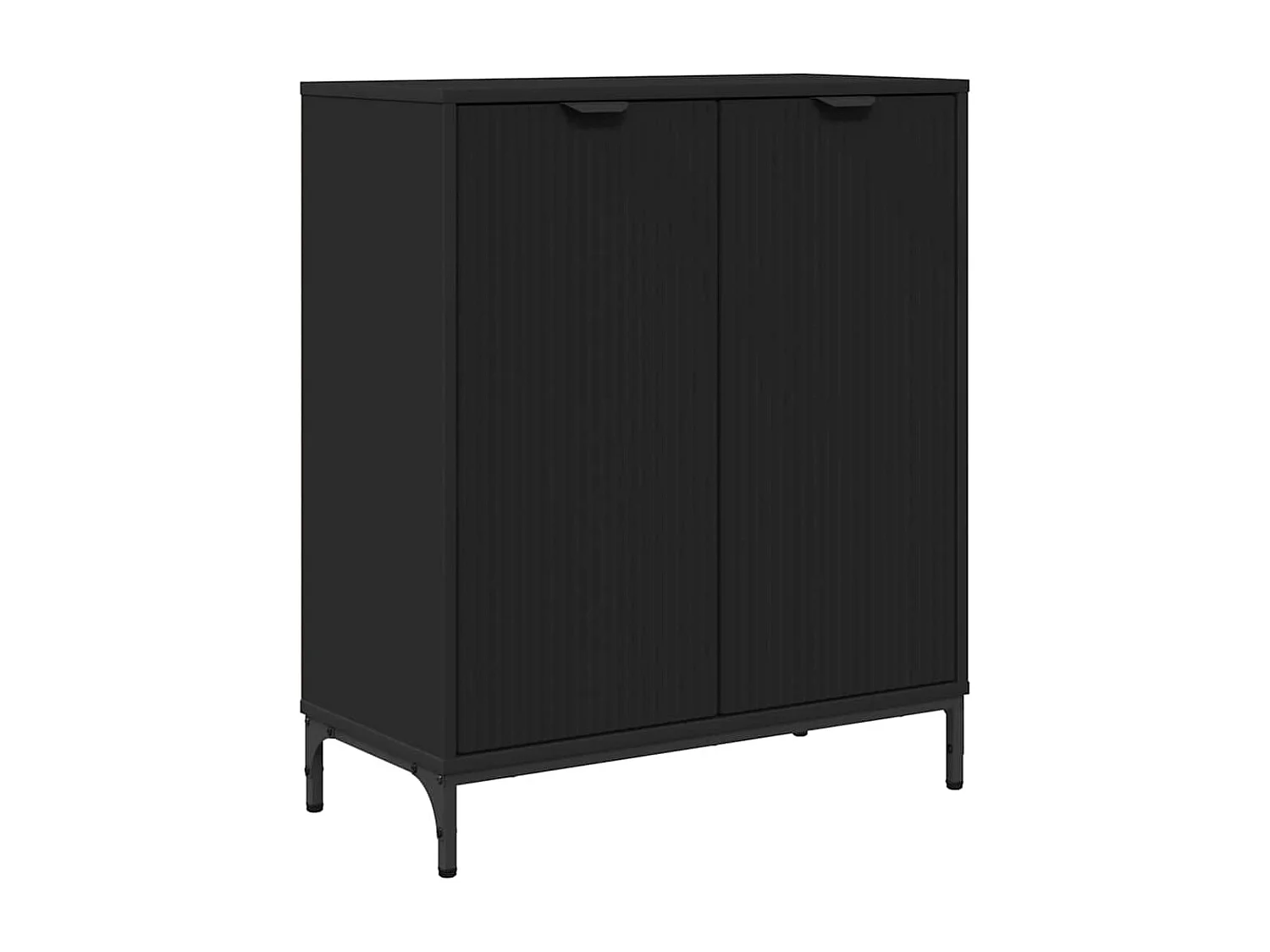 Buffet Noir 69,5 x 33 x 82 cm Bois d'ingénierie