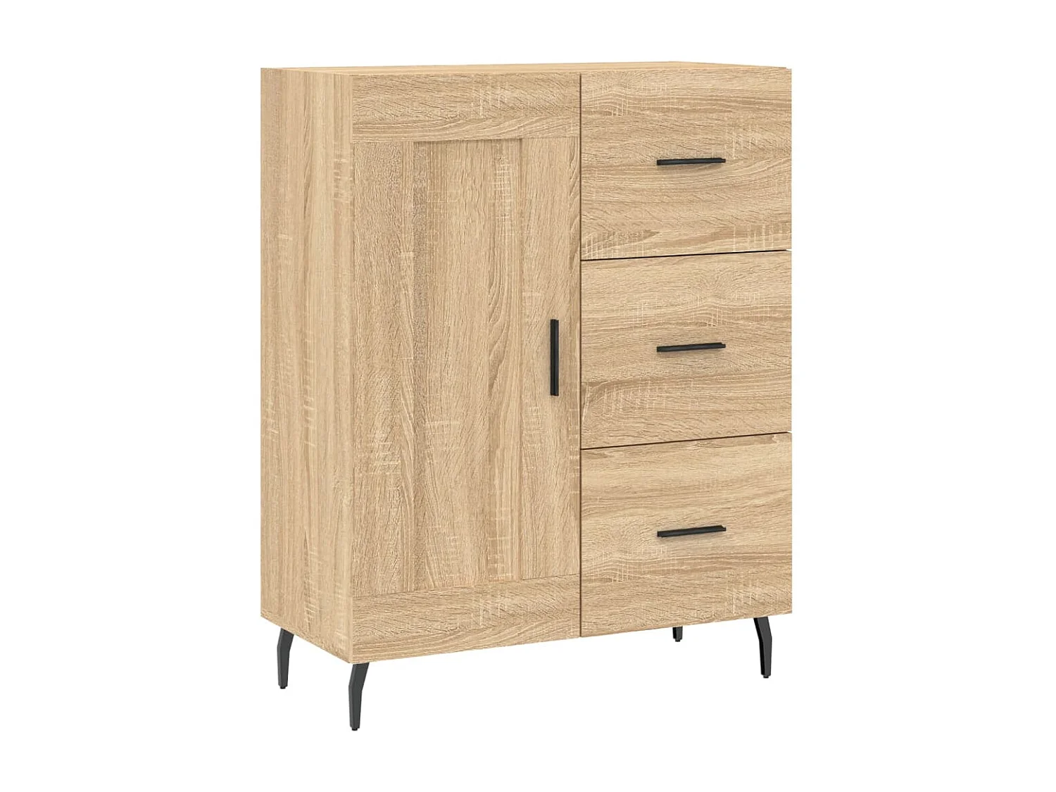 Buffet haut Chêne sonoma 69,5x34x180 cm Bois d'ingénierie