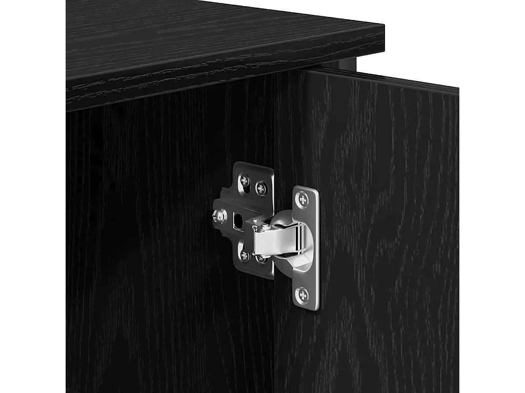 Buffet Chêne noir 100 x 35 x 75 cm Bois d'ingénierie