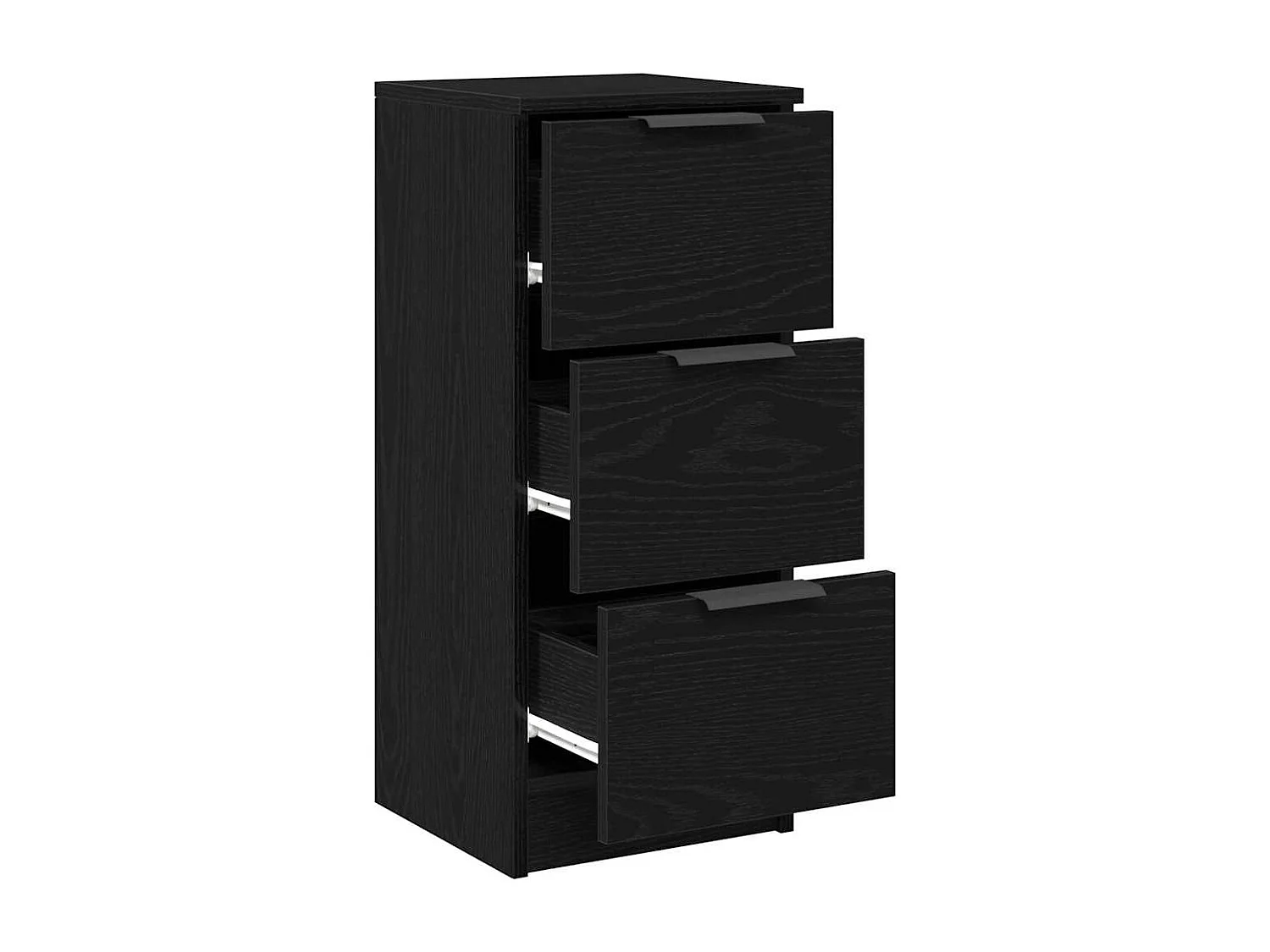 Buffet en chêne noir avec tiroir Chêne noir 30 x 30 x 70 cm