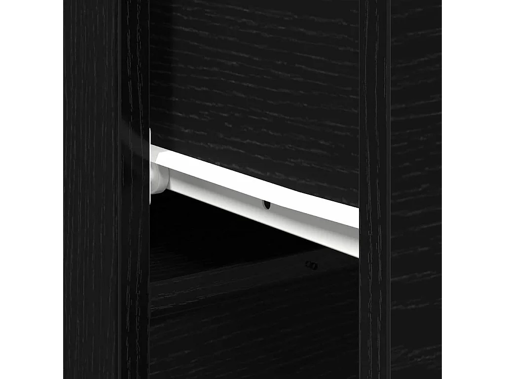 Buffet en chêne noir avec tiroir Chêne noir 30 x 30 x 70 cm