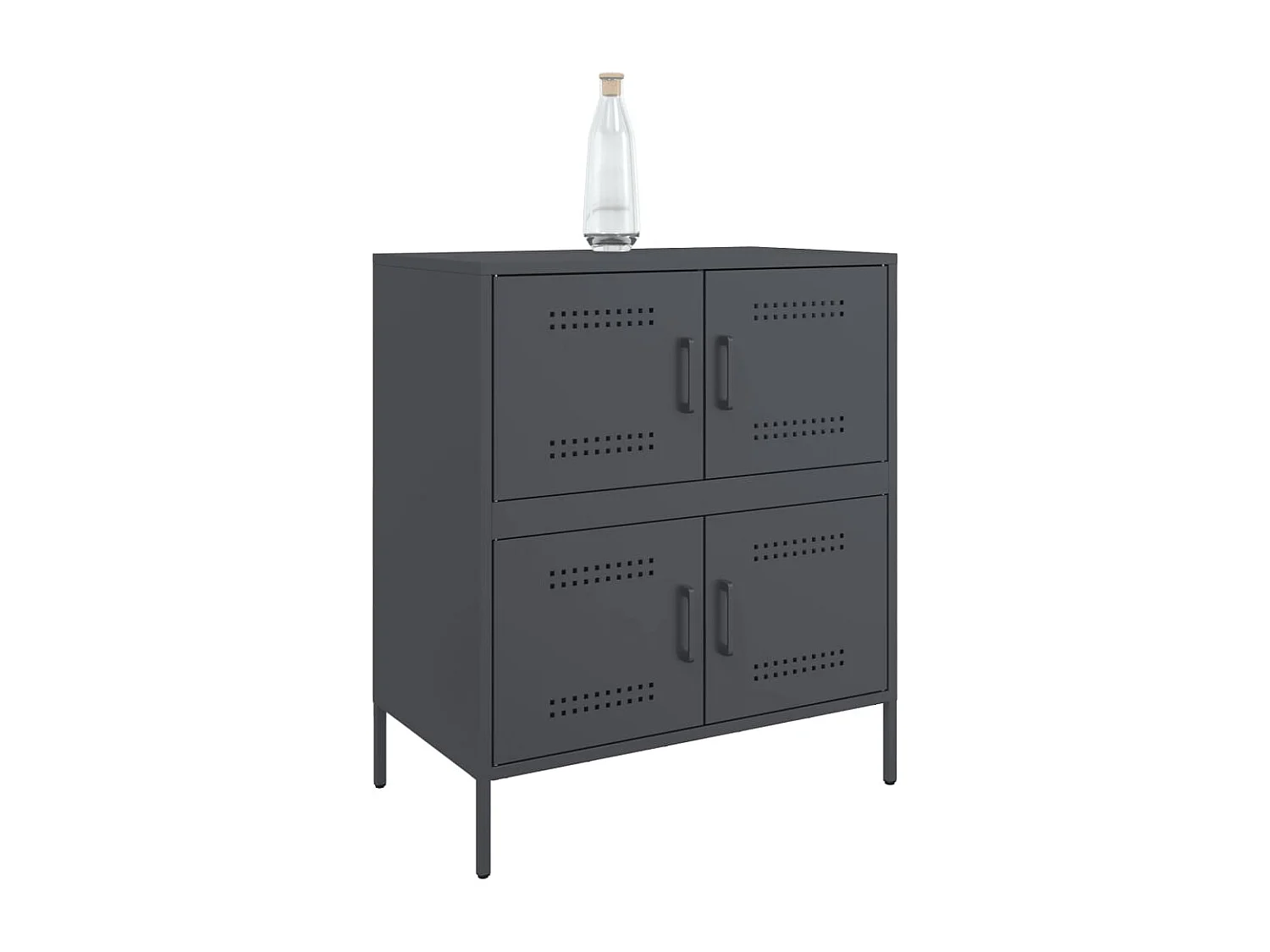 Buffet anthracite 68x39x79 cm acier