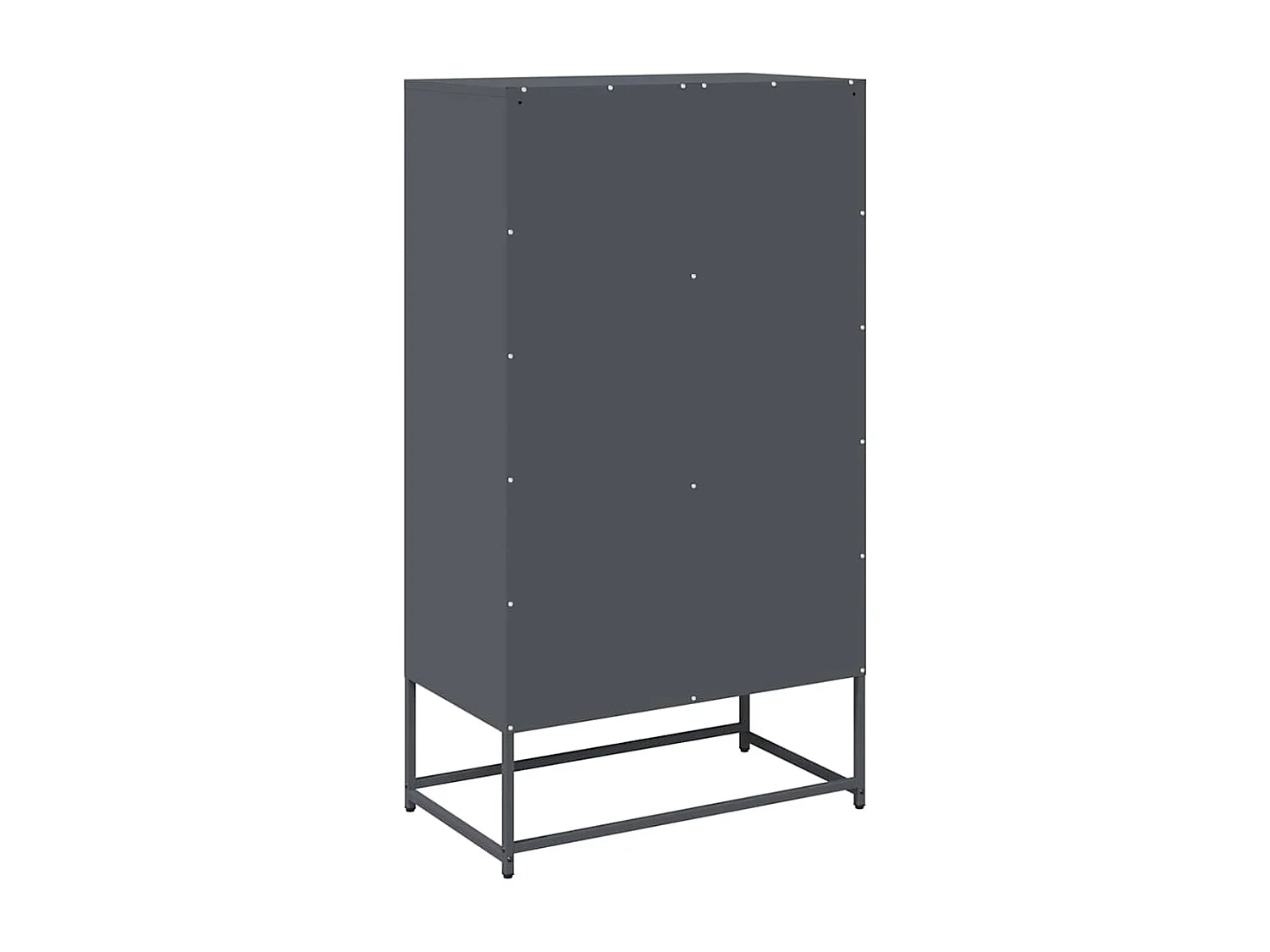 Buffet haut anthracite 68x39x123 cm acier