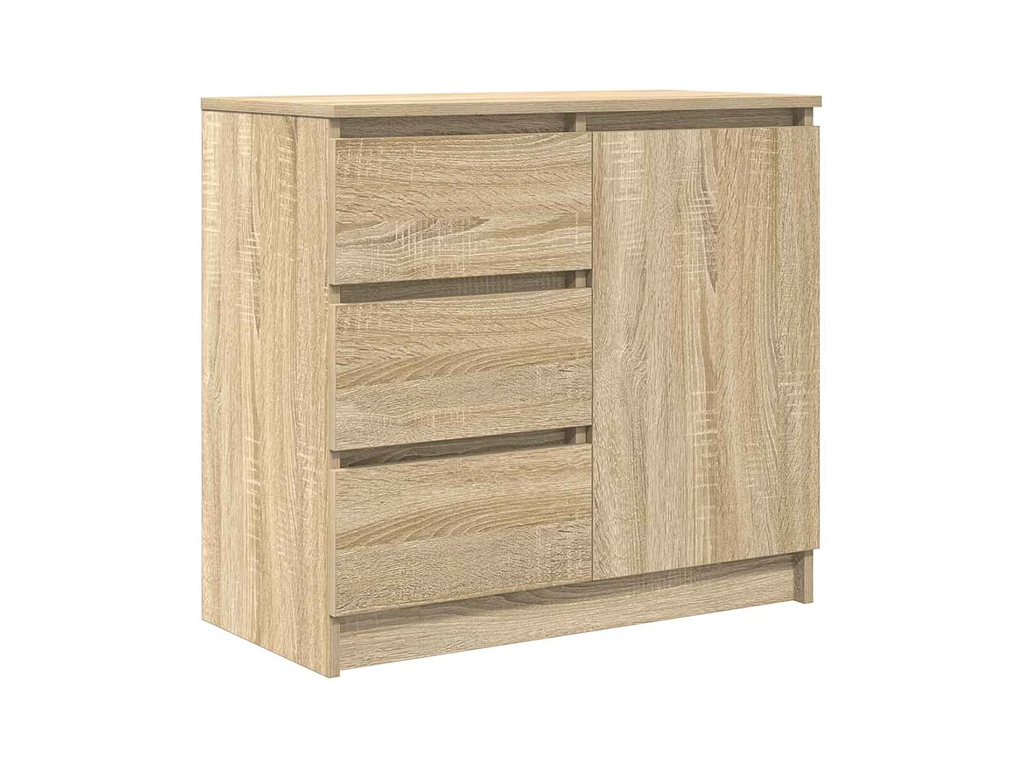 Buffet avec tiroir chêne sonoma 71x35x65 cm bois d'ingénierie