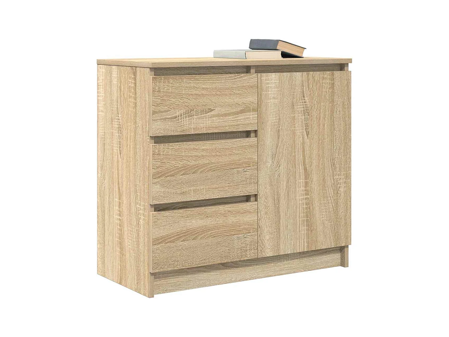Buffet avec tiroir chêne sonoma 71x35x65 cm bois d'ingénierie