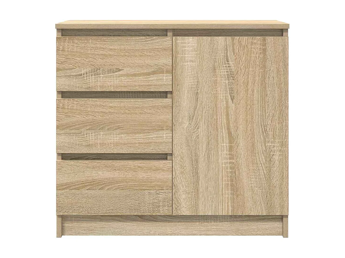 Buffet avec tiroir chêne sonoma 71x35x65 cm bois d'ingénierie