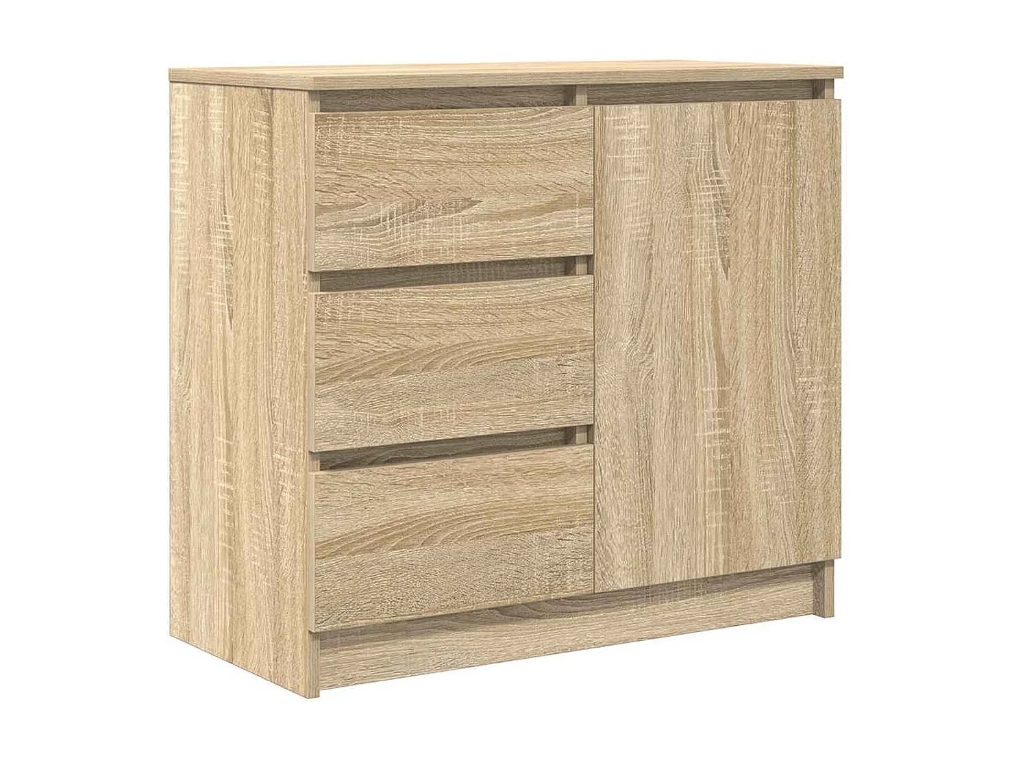 Buffet avec tiroir chêne sonoma 71x35x65 cm bois d'ingénierie