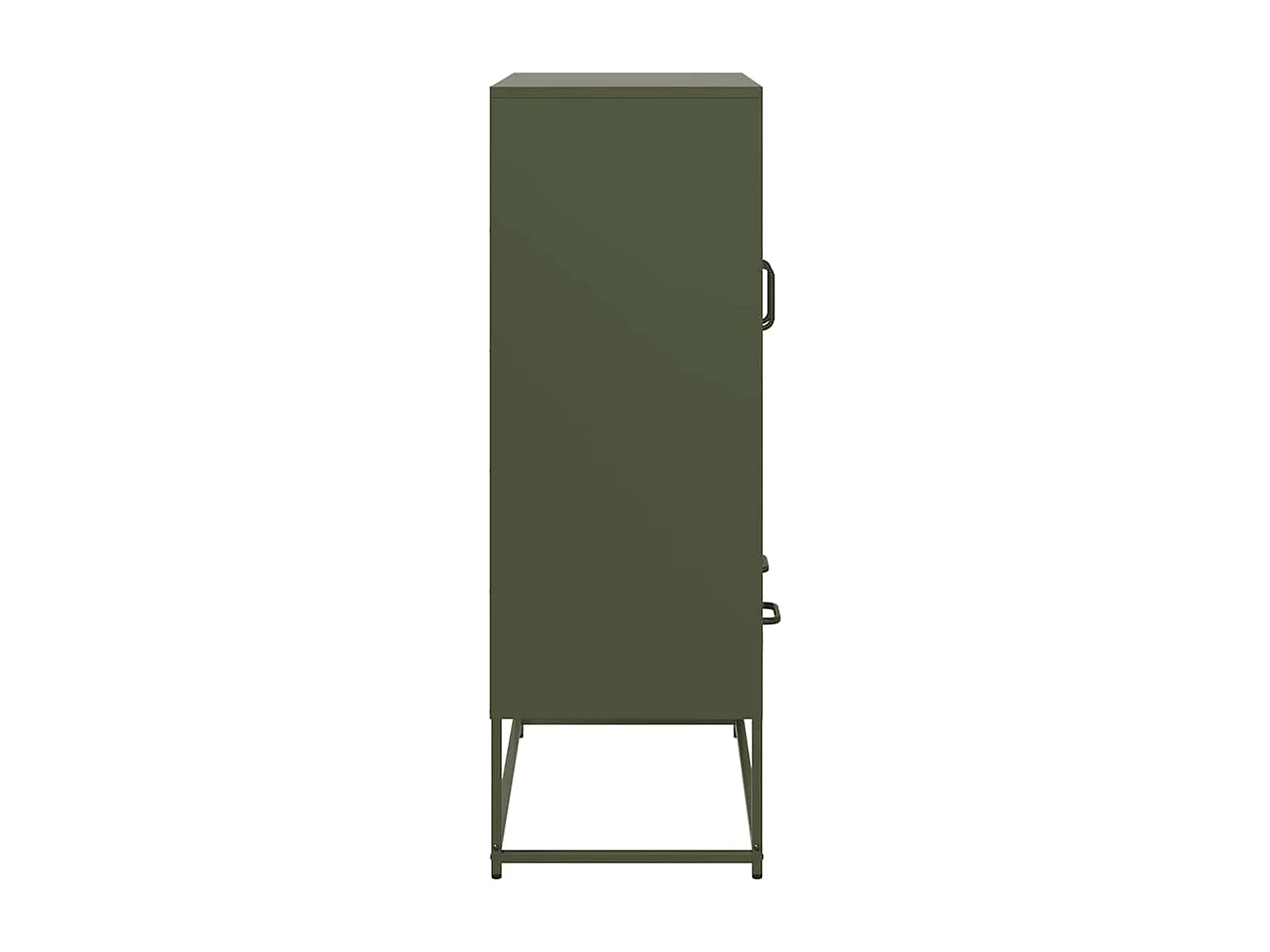 Buffet haut vert olive 68x39 x111,5 cm acier