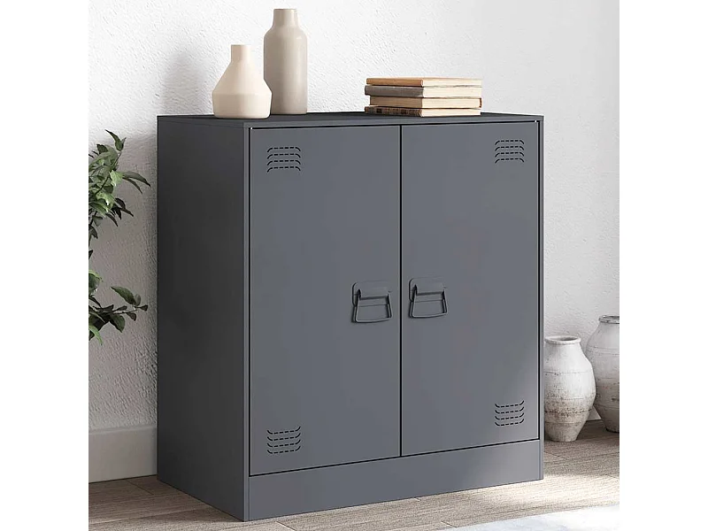 Buffet anthracite 67x39x73 cm acier