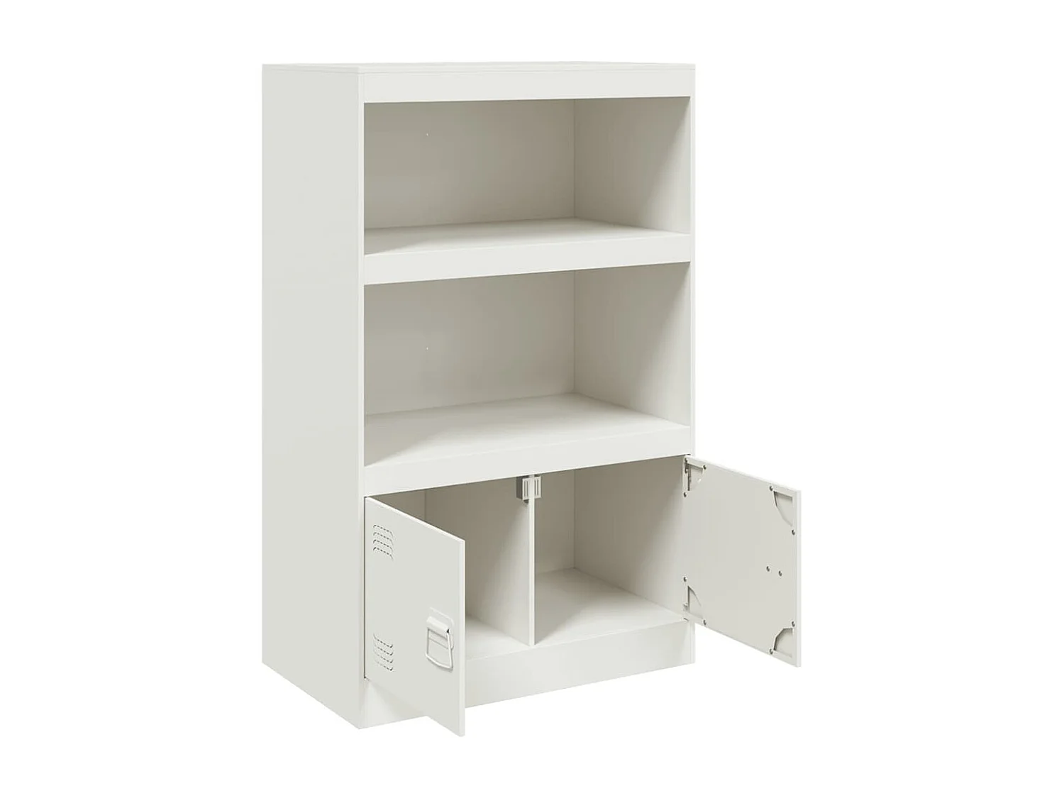 Buffet blanc 67x39x107 cm acier