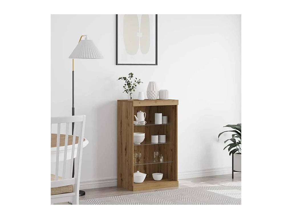 Buffet chêne artisanal 60,5 x 37 x 100 cm Bois d'ingénierie