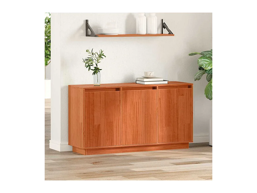 Buffet Marron 111 x 34 x 60 cm Bois de pin massif
