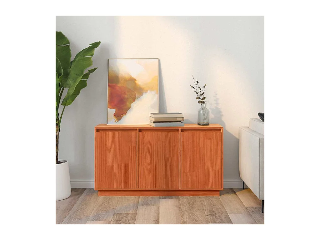 Buffet Marron 111 x 34 x 60 cm Bois de pin massif