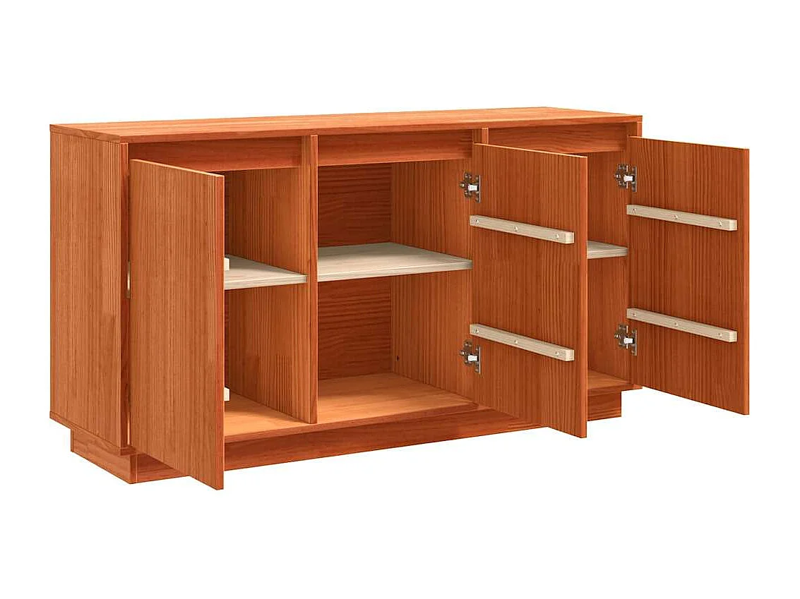 Buffet Marron 111 x 34 x 60 cm Bois de pin massif