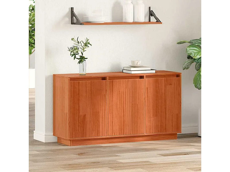 Vitrina Marrón 111 x 34 x 60 cm Madera maciza de Pino